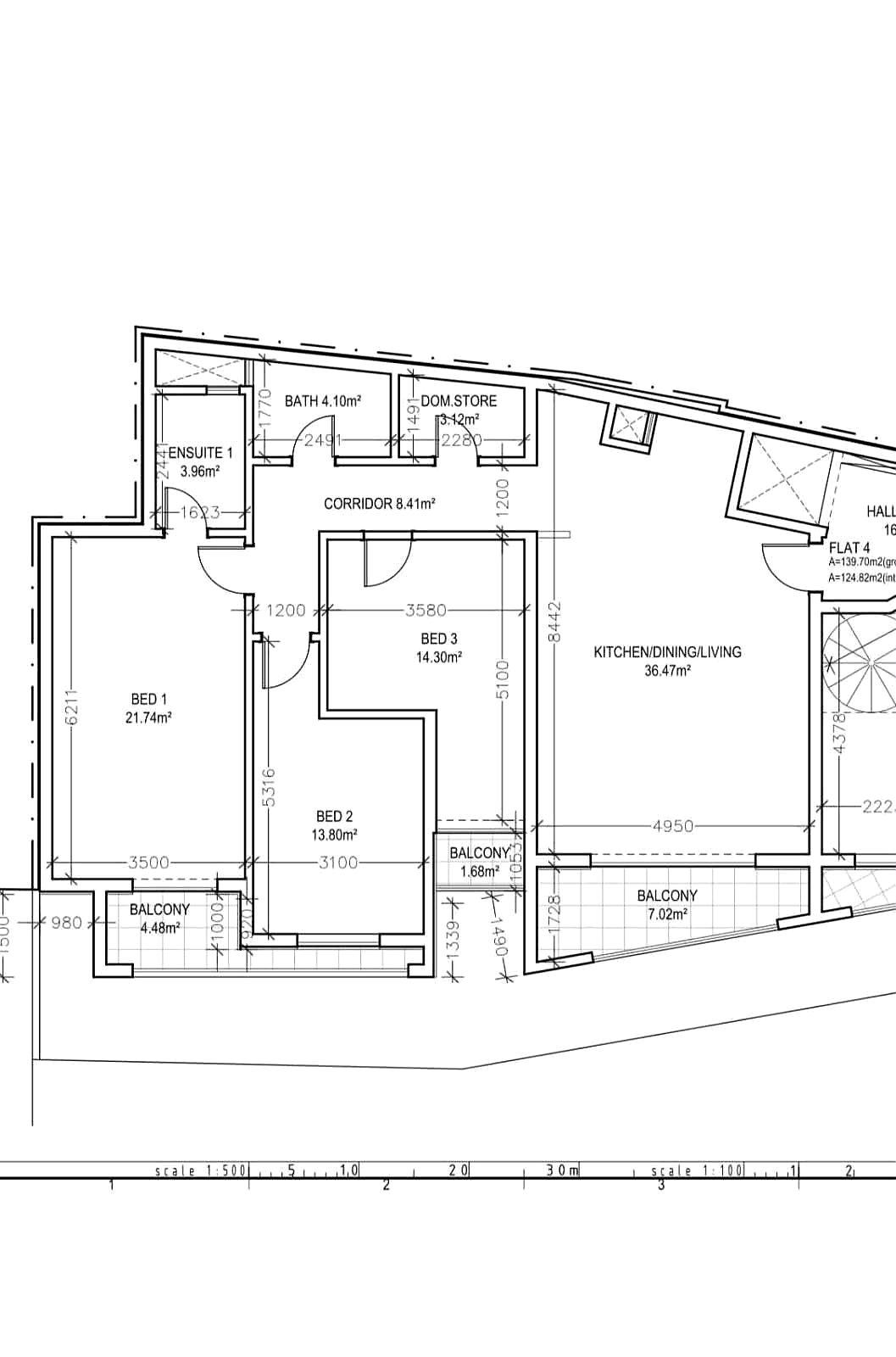 Apartment in Swieqi - 3 beds, 2 baths — 1