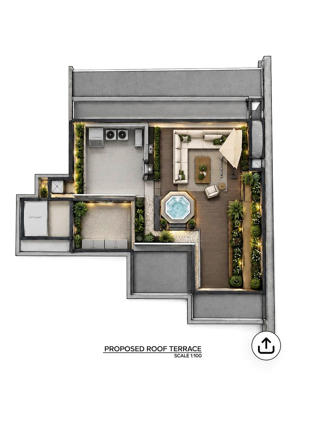 Penthouse in San Giljan - 3 beds — 2