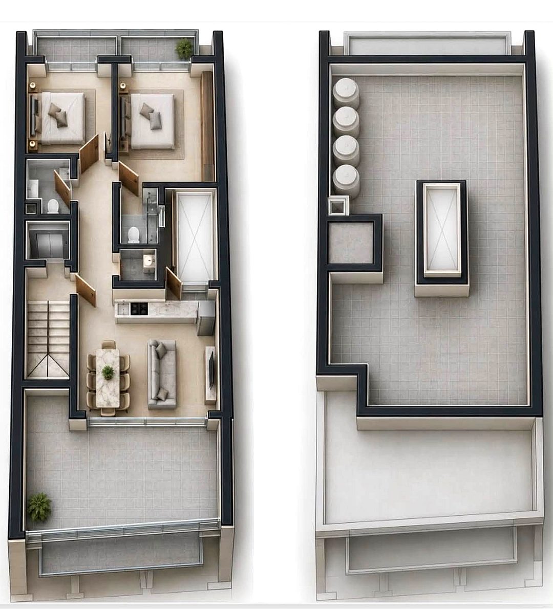 Penthouse in Mosta - 2 beds, 2 baths — 2