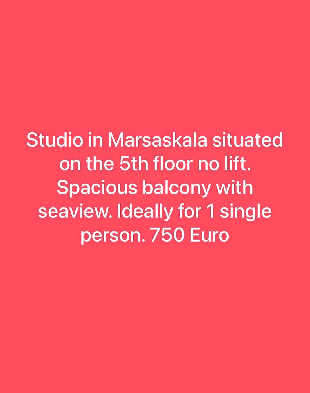 Studio in Marsaskala — 1