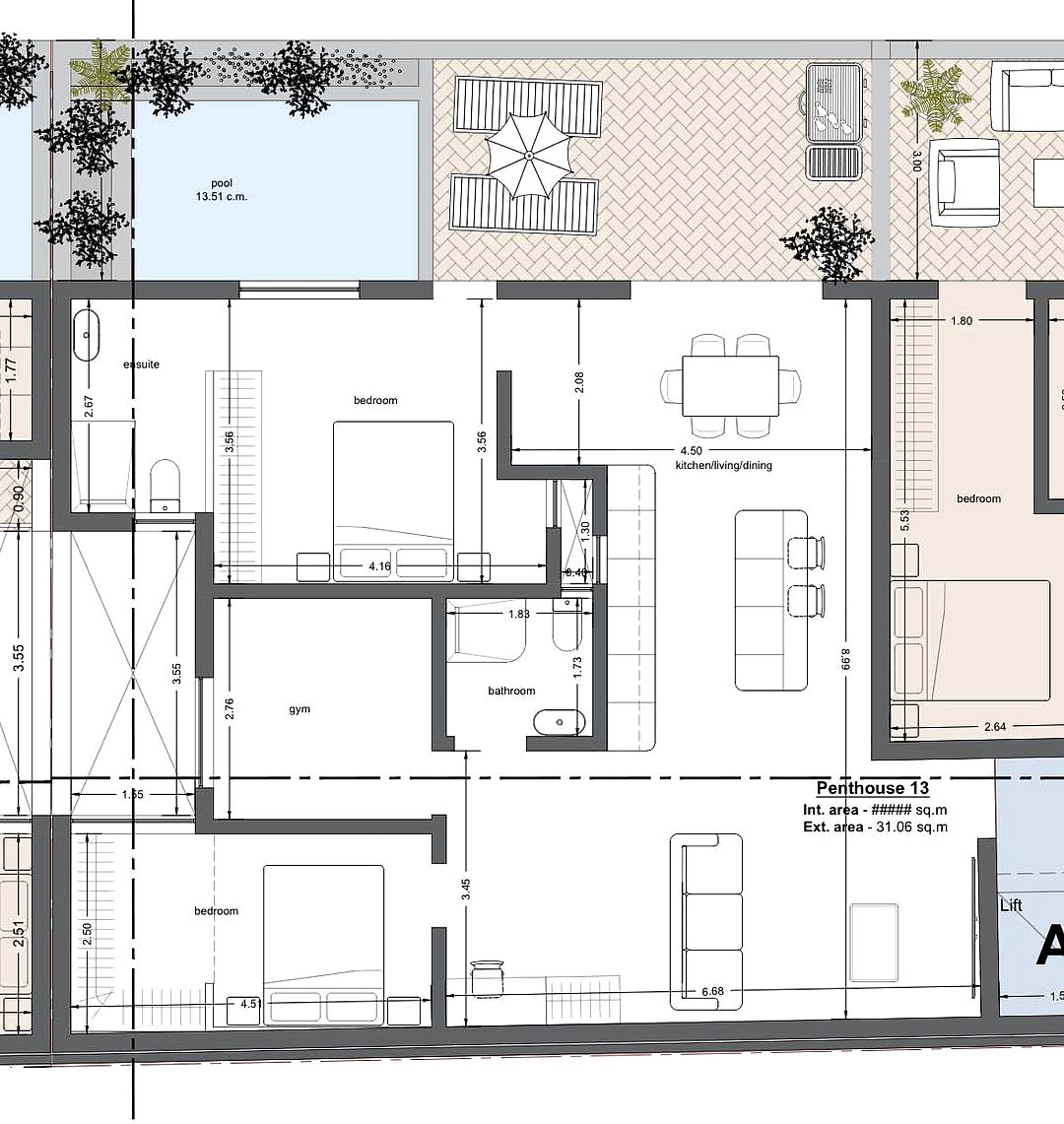 Penthouse in Tarxien - 3 beds — 1