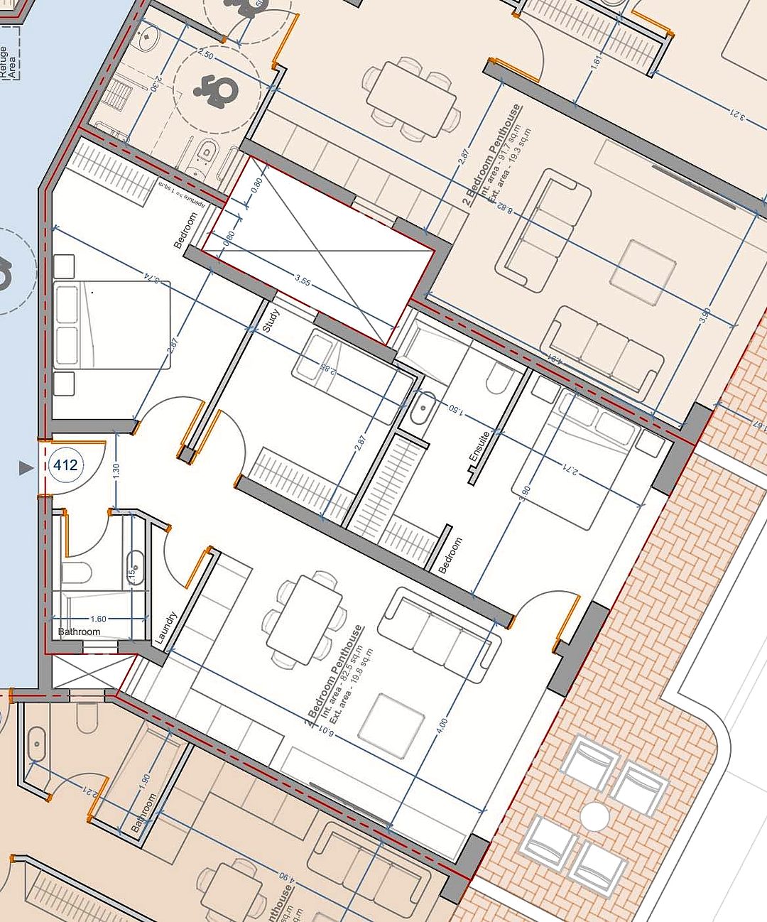 Penthouse in Fgura - 2 beds — 1