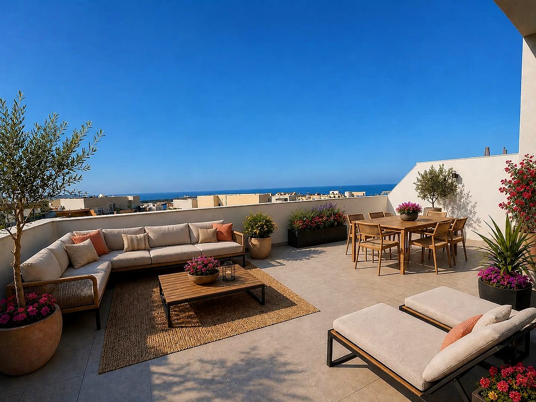 Penthouse in Mellieha - 3 beds, 2 baths — 4
