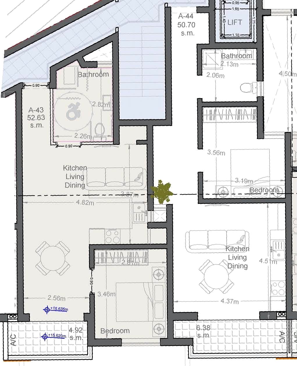 Apartment in Qawra - 1 bed — 1