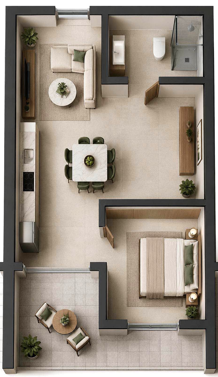 Apartment in Fgura - 1 bed — 1