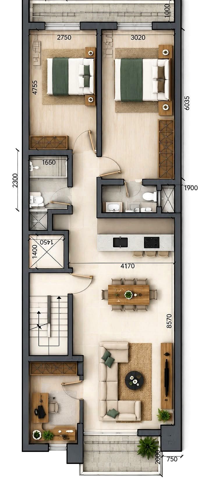 Apartment in Lija - 3 beds, 2 baths — 1