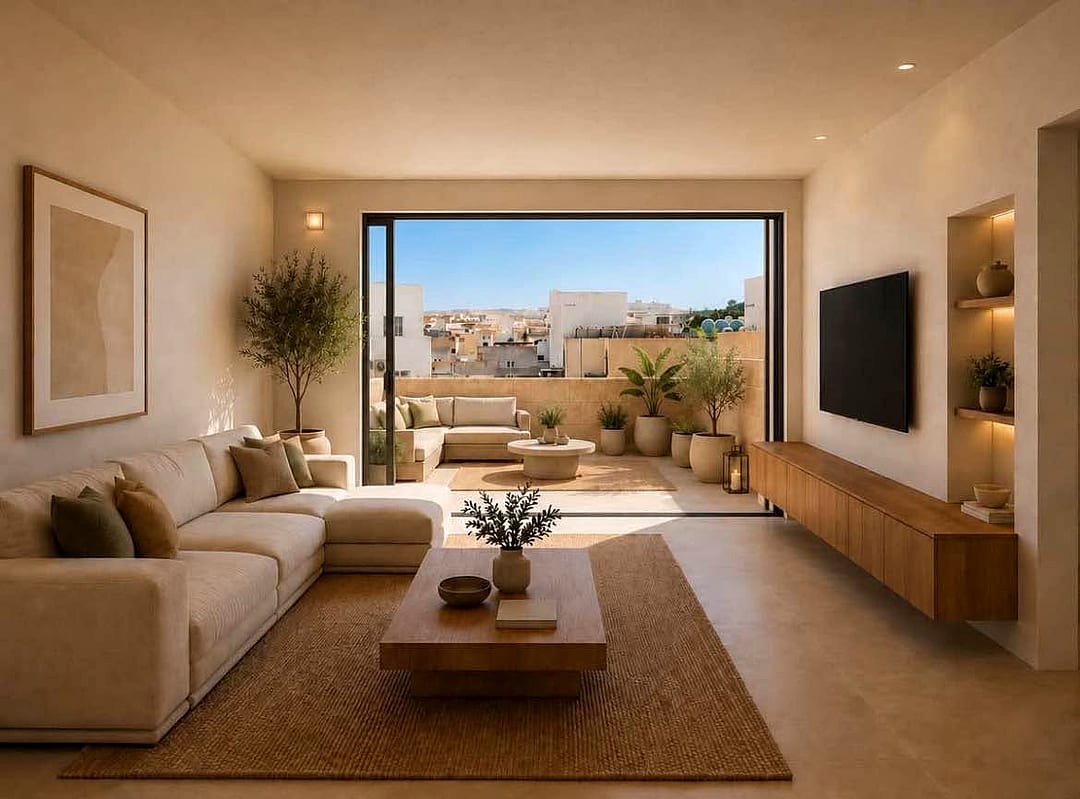 Penthouse in Mosta - 2 beds, 1 bath — 1